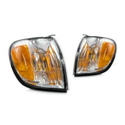 For Toyota Tundra Corner Signal Light Assembly 2000 01 02 03 2004 Pair Driver and Passenger Side w/ Bulbs CAPA Certified For TO2530135
